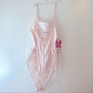 Heiress Lingerie Vintage Romper Pink Small